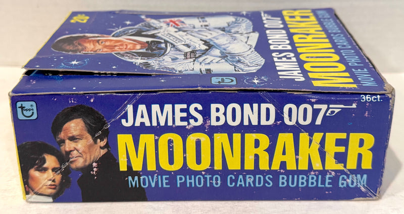 1979 James Bond 007 Moonraker Movie FULL 36 Wax Pack Trading Card Box Topps - TvMovieCards.com