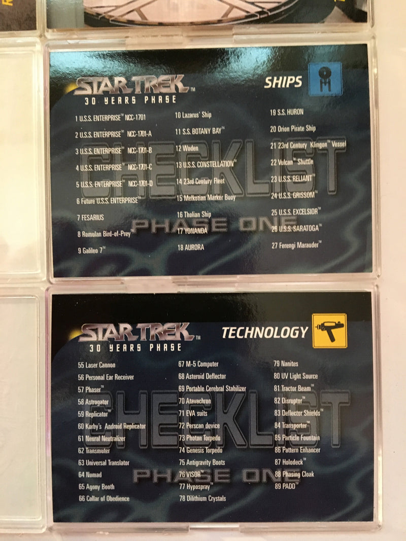 Star Trek 30 Years Phase One Skybox (100) Trading Base Card Set   - TvMovieCards.com