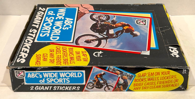1975 Topps ABC's Wide World of Sports Bubble Gum Vintage Sticker Card Box