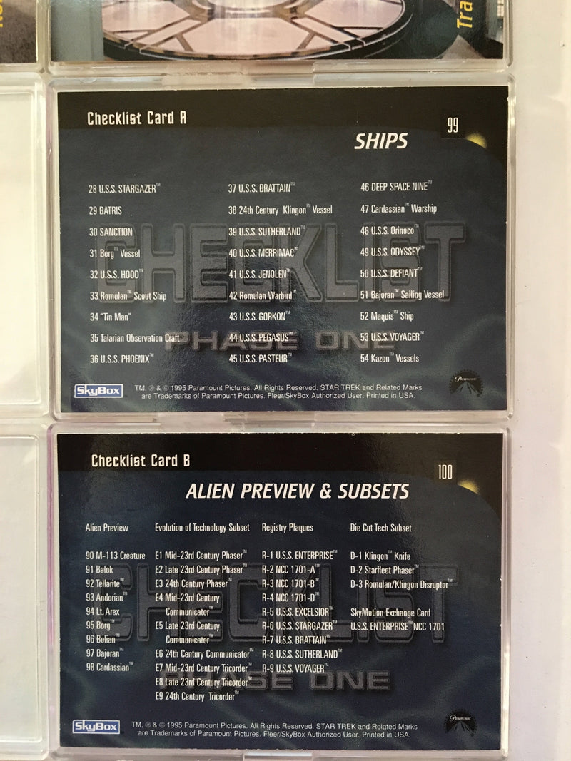 Star Trek 30 Years Phase One Skybox (100) Trading Base Card Set   - TvMovieCards.com