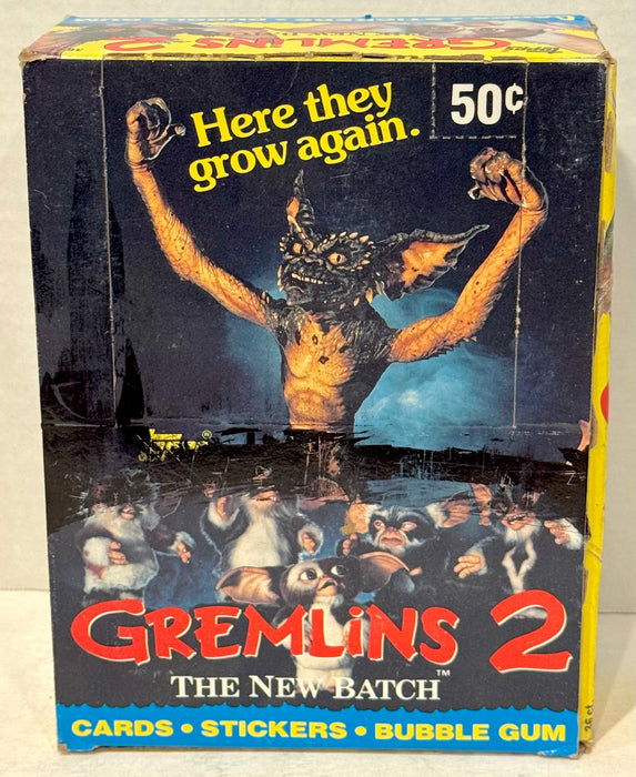 1990 Topps Gremlins 2 Movie Vintage FULL 36 Pack Trading Card Wax Box