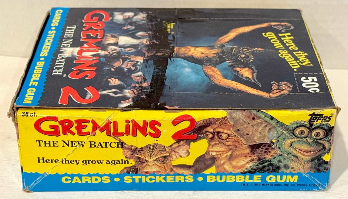 1990 Topps Gremlins 2 Movie Vintage FULL 36 Pack Trading Card Wax Box