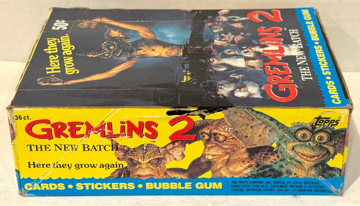 1990 Topps Gremlins 2 Movie Vintage FULL 36 Pack Trading Card Wax Box
