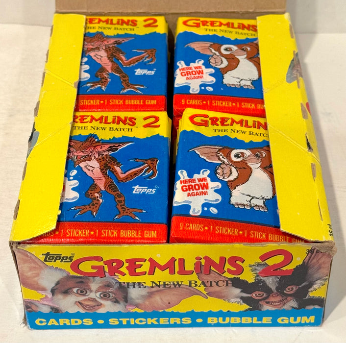 1990 Topps Gremlins 2 Movie Vintage FULL 36 Pack Trading Card Wax Box