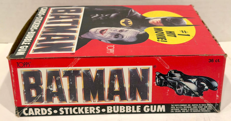 Batman Movie Series 1 Vintage Trading Wax Trading Card Box 36 Packs Topps 1989