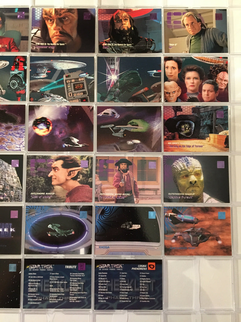 Star Trek 30 Years Phase Three Skybox (100) Trading Base Card Set 1996   - TvMovieCards.com