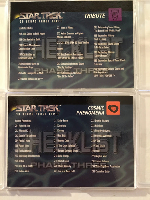 Star Trek 30 Years Phase Three Skybox (100) Trading Base Card Set 1996   - TvMovieCards.com
