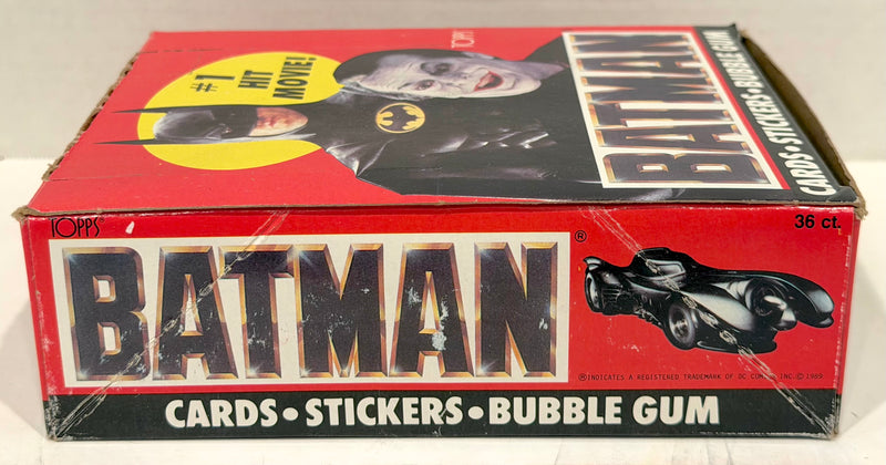 Batman Movie Series 1 Vintage Trading Wax Trading Card Box 36 Packs Topps 1989