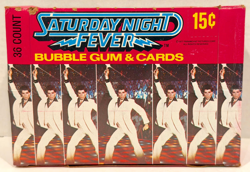 1977 Saturday Night Fever Movie Vintage Wax Trading Card Box Full 36 Packs