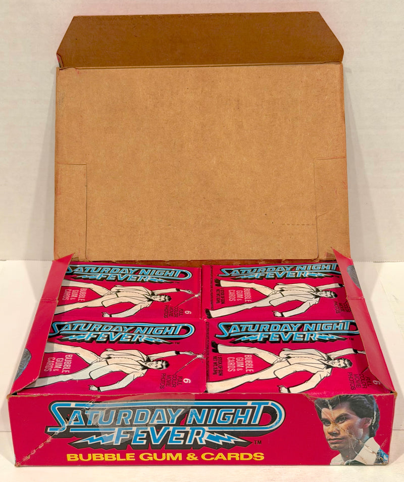 1977 Saturday Night Fever Movie Vintage Wax Trading Card Box Full 36 Packs