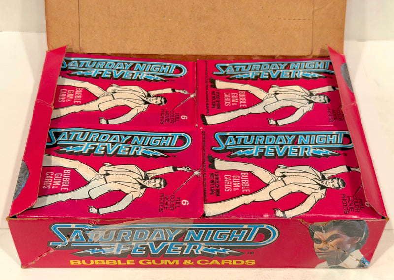 1977 Saturday Night Fever Movie Vintage Wax Trading Card Box Full 36 Packs