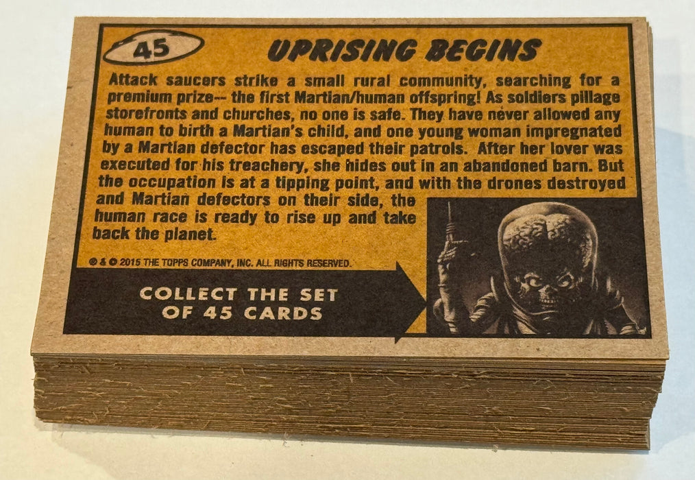 2015 Mars Attacks Occupation Heritage Parallel Trading Card Set 45/45 Topps