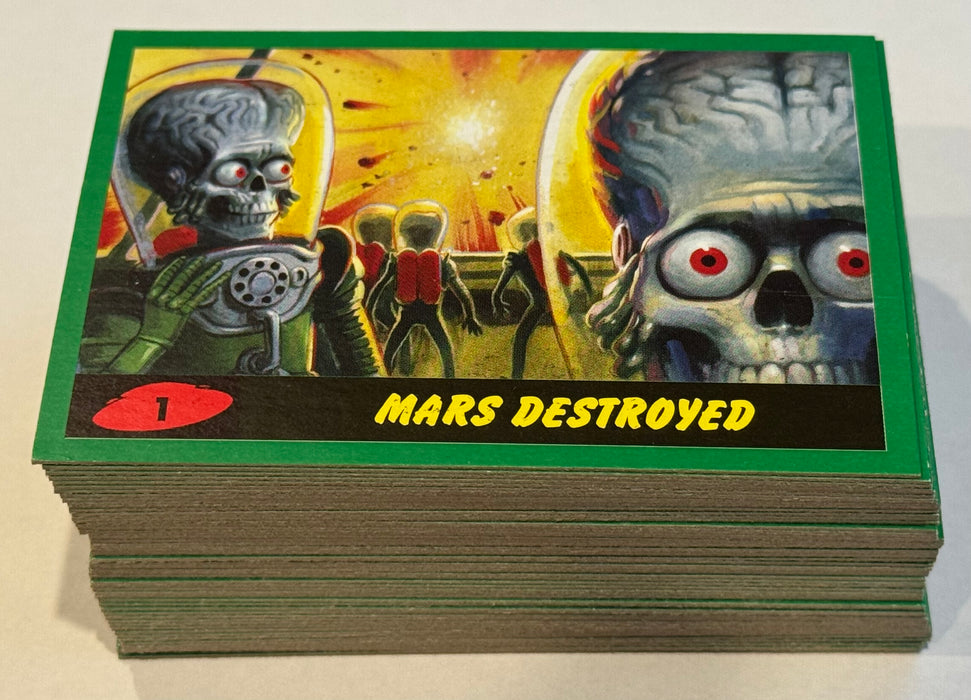 2017 Mars Attacks The Revenge! Green Parallel Trading Card Set of 55 Topps #1-55
