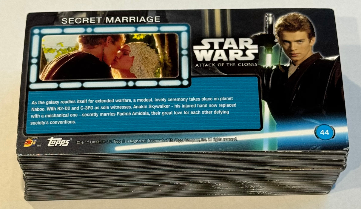 2016 Star Wars Attack of the Clones Widevision Trading Card Set 44 Cards Topps - TvMovieCards.com