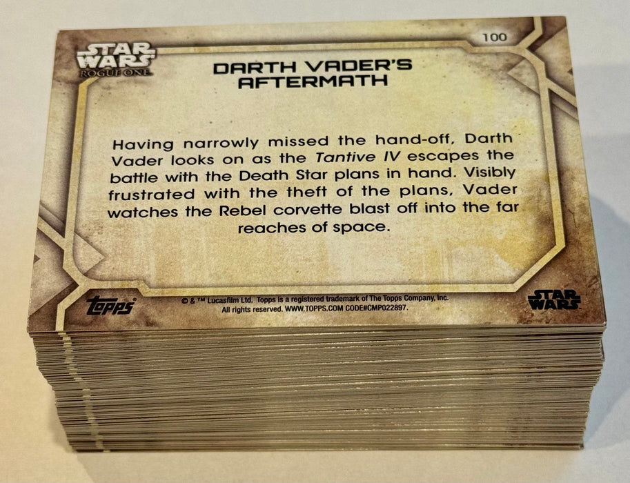 2017 Star Wars Rogue One Series 2 Base Trading Card Set 100 Cards Topps - TvMovieCards.com