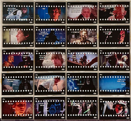 2016 Star Wars Trader Physical Film Quotes Chase Card Set FQ-1/FQ20 Topps - TvMovieCards.com