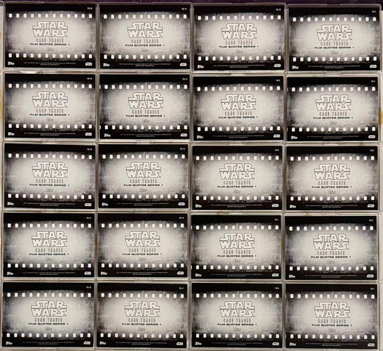 2016 Star Wars Trader Physical Film Quotes Chase Card Set FQ-1/FQ20 Topps - TvMovieCards.com