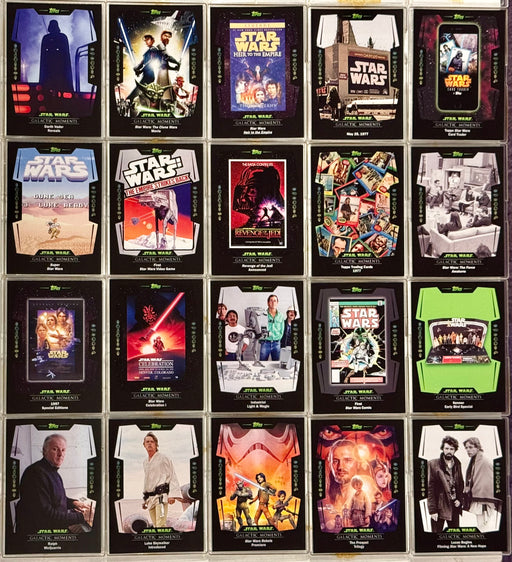 2016 Star Wars Trader Physical Galactic Moments Chase Card Set GM1-20 Topps - TvMovieCards.com