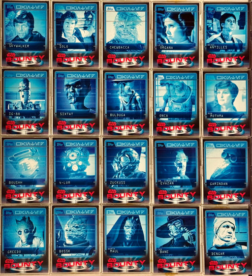 2016 Star Wars Trader Physical Bounty Chase Card Set B1-B20 Topps - TvMovieCards.com