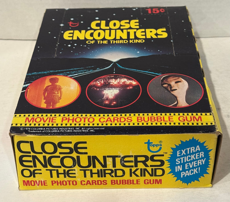 1978 Close Encounters Third Kind Wax Vintage Trading Card Box 36 Packs Topps - TvMovieCards.com