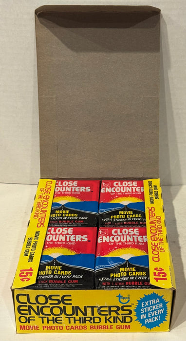 1978 Close Encounters Third Kind Wax Vintage Trading Card Box 36 Packs Topps - TvMovieCards.com