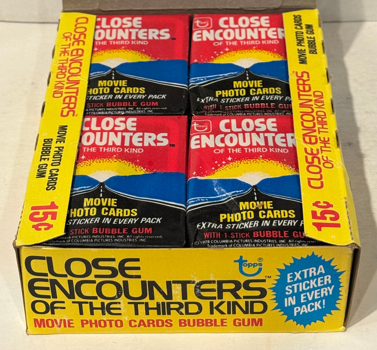 1978 Close Encounters Third Kind Wax Vintage Trading Card Box 36 Packs Topps - TvMovieCards.com