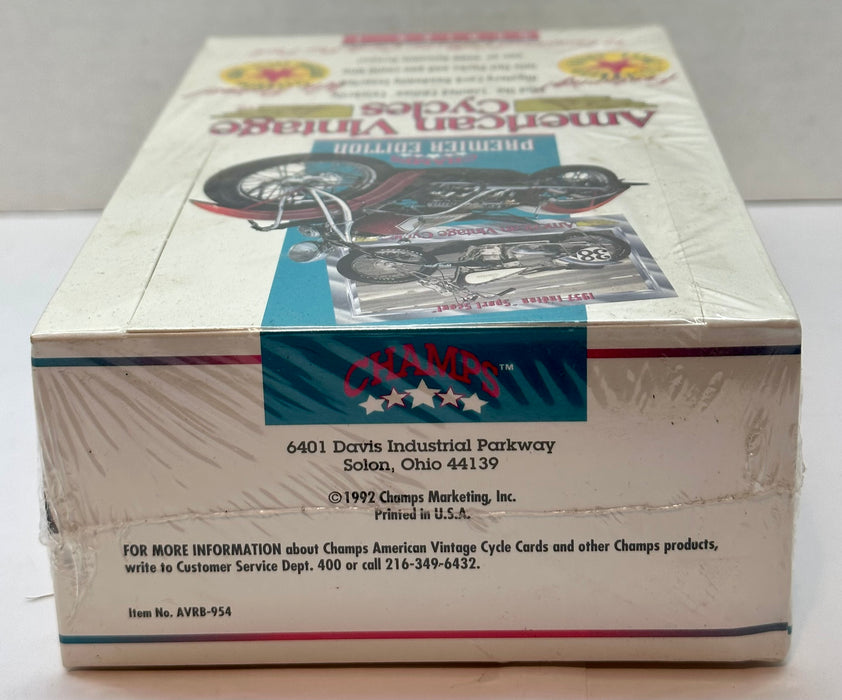 1993 American Vintage Cycles Series One Motorcycle Trading Card Box 36ct Sealed   - TvMovieCards.com