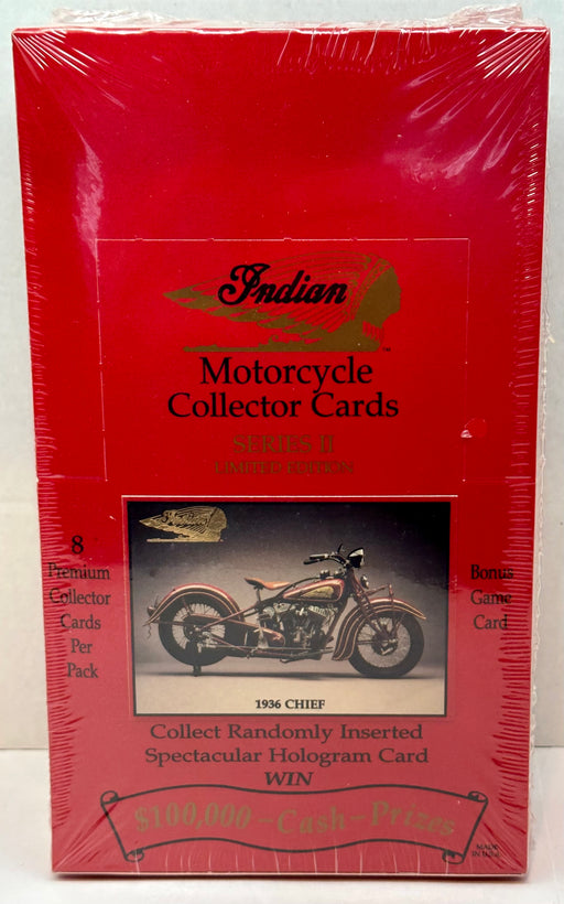 1993 Indian Motorcycles Series II "1936 Chief" Trading Card Box 24ct Factory Sea   - TvMovieCards.com