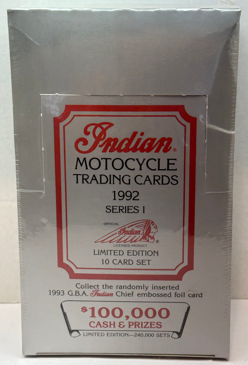 1992 Indian Motorcycles Series 1 Trading Card Box 50ct Factory Seal 10 Card Sets   - TvMovieCards.com