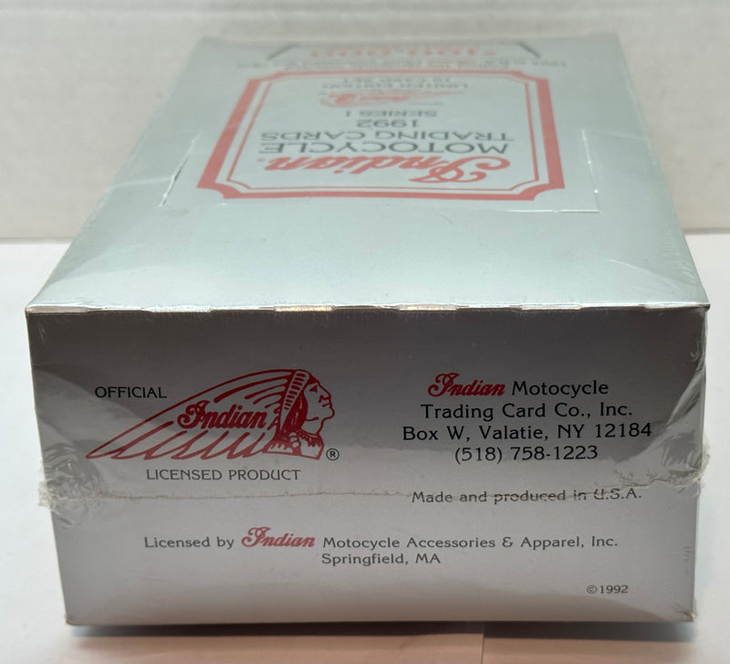 1992 Indian Motorcycles Series 1 Trading Card Box 50ct Factory Seal 10 Card Sets   - TvMovieCards.com