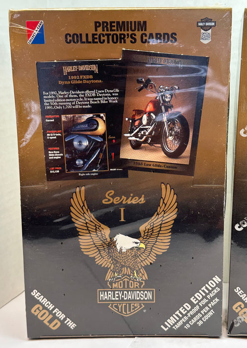 1992 Harley Davidson Collector Cards Series 1, 2 & 3 Trading Card Box Lot Sealed   - TvMovieCards.com