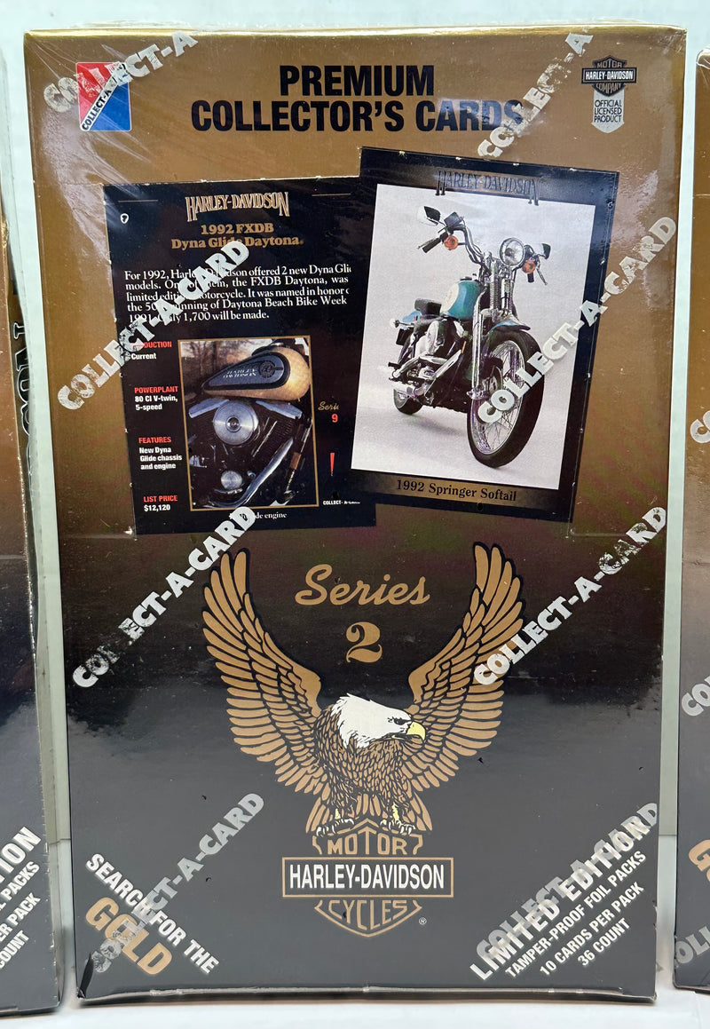 1992 Harley Davidson Collector Cards Series 1, 2 & 3 Trading Card Box Lot Sealed   - TvMovieCards.com
