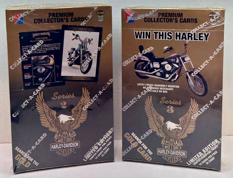 1993 Harley Davidson Collector Cards Series 2 & 3 Trading Card Box Lot Sealed   - TvMovieCards.com