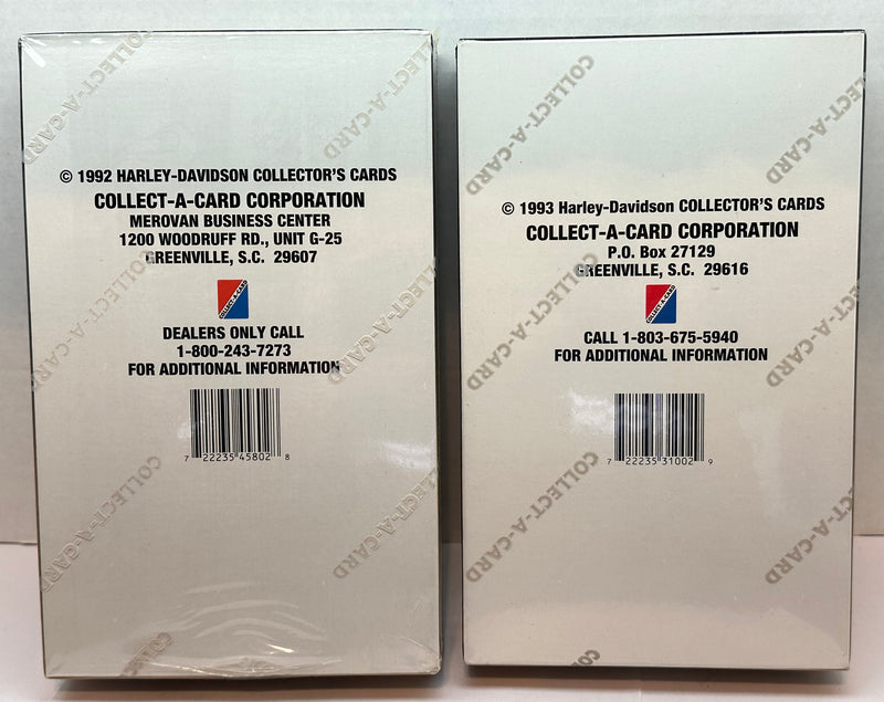 1993 Harley Davidson Collector Cards Series 2 & 3 Trading Card Box Lot Sealed   - TvMovieCards.com