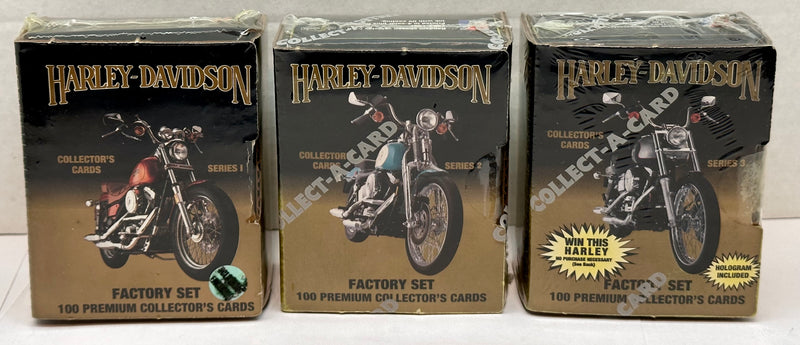 1992 Harley Davidson Collector Cards Series 1, 2 & 3 Trading Card Factory Sets   - TvMovieCards.com