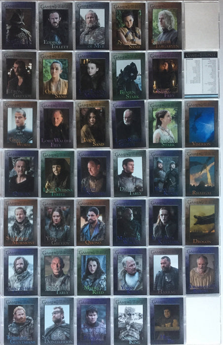 Game of Thrones Season 7 Base Card Set 81 Cards   - TvMovieCards.com