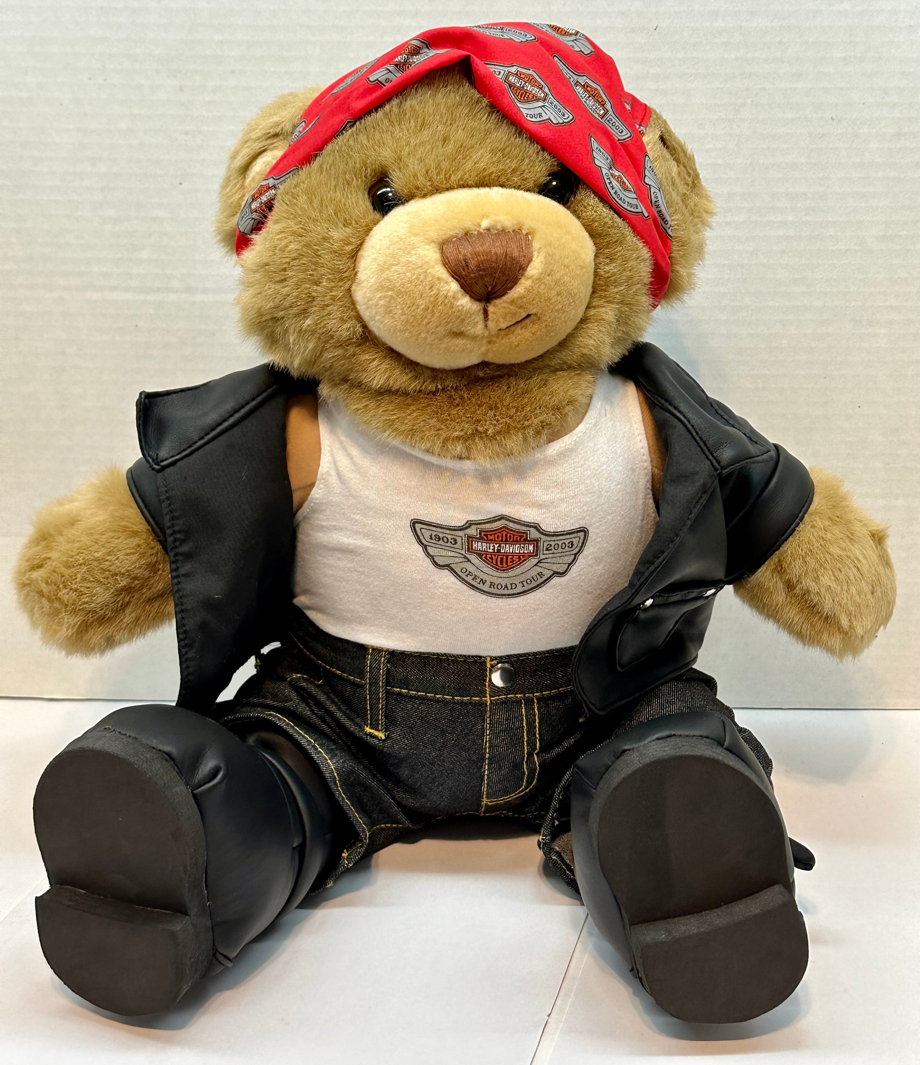 ぬいぐるみ Harley-Davidson Anniversary Bear 2003 2003 Harley Davidson Bear 100th Anniversary Open Road Tour Plush