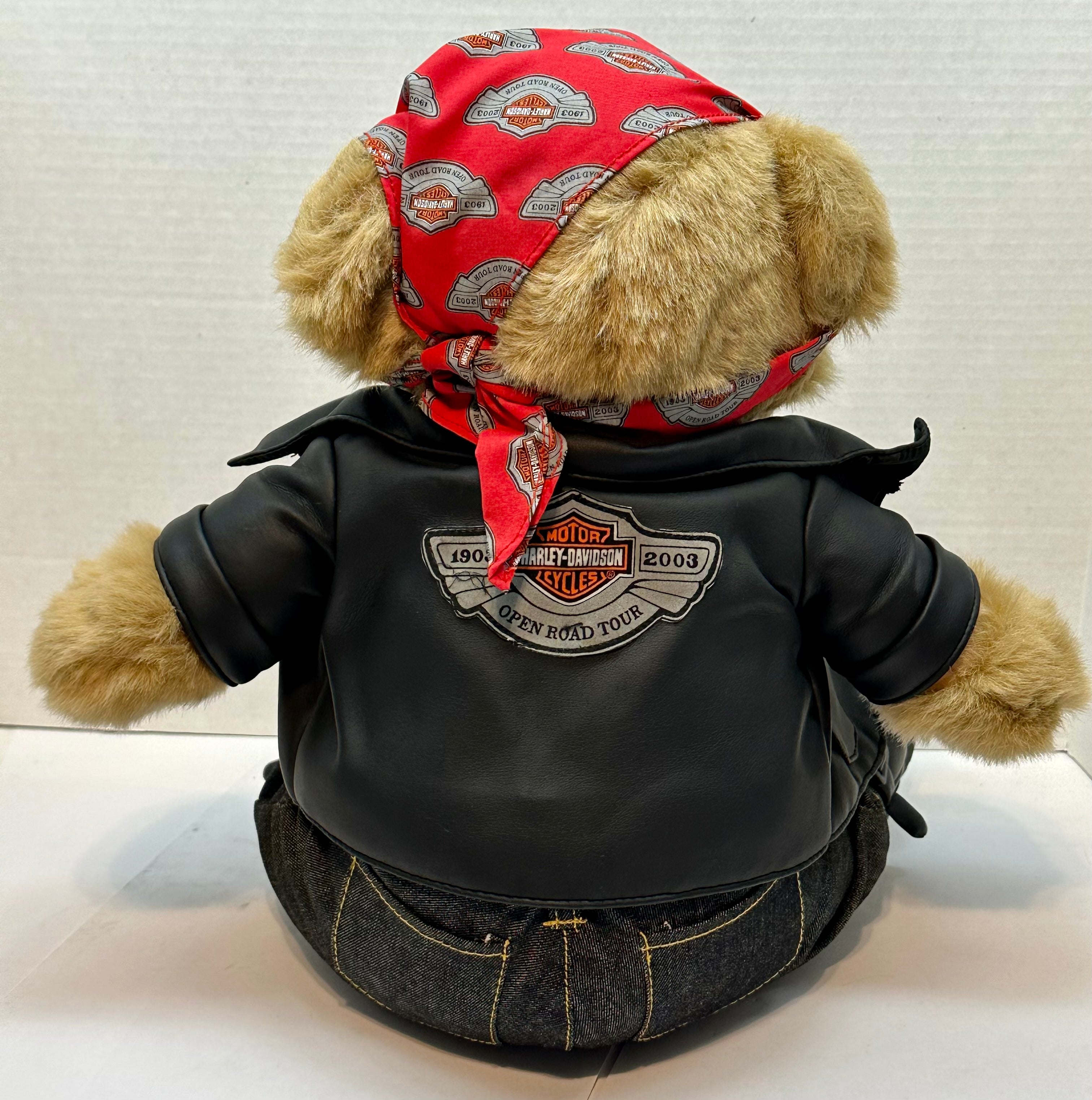 ぬいぐるみ Harley-Davidson Anniversary Bear 2003 2003 Harley Davidson Bear 100th Anniversary Open Road Tour Plush