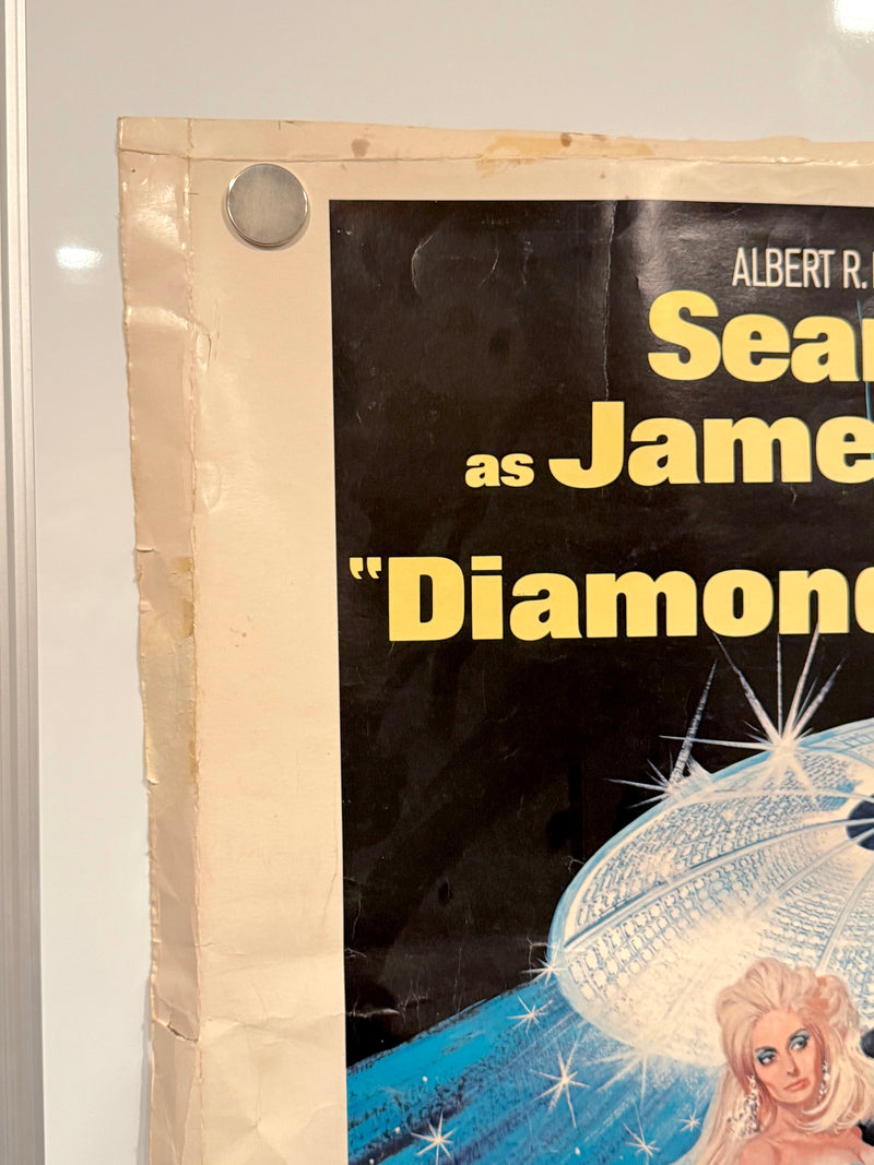 1971 Diamonds Are Forever James Bond 1SH Movie Poster 30" x 40" Sean Connery - TvMovieCards.com