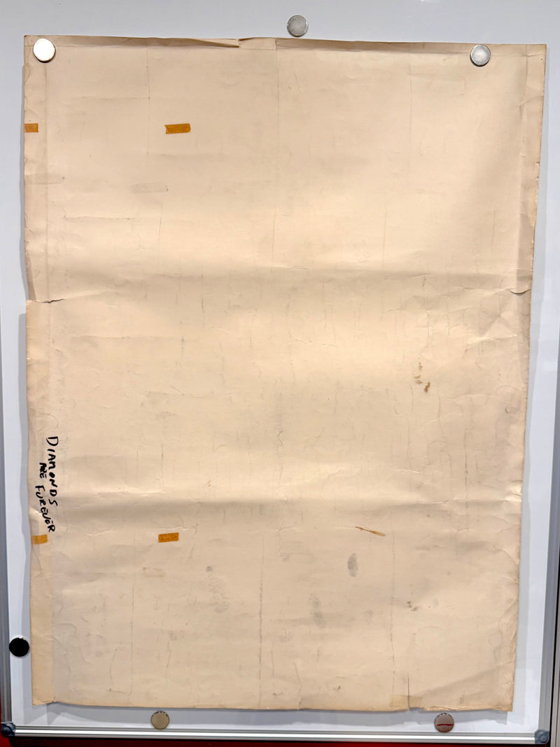 1971 Diamonds Are Forever James Bond 1SH Movie Poster 30" x 40" Sean Connery - TvMovieCards.com