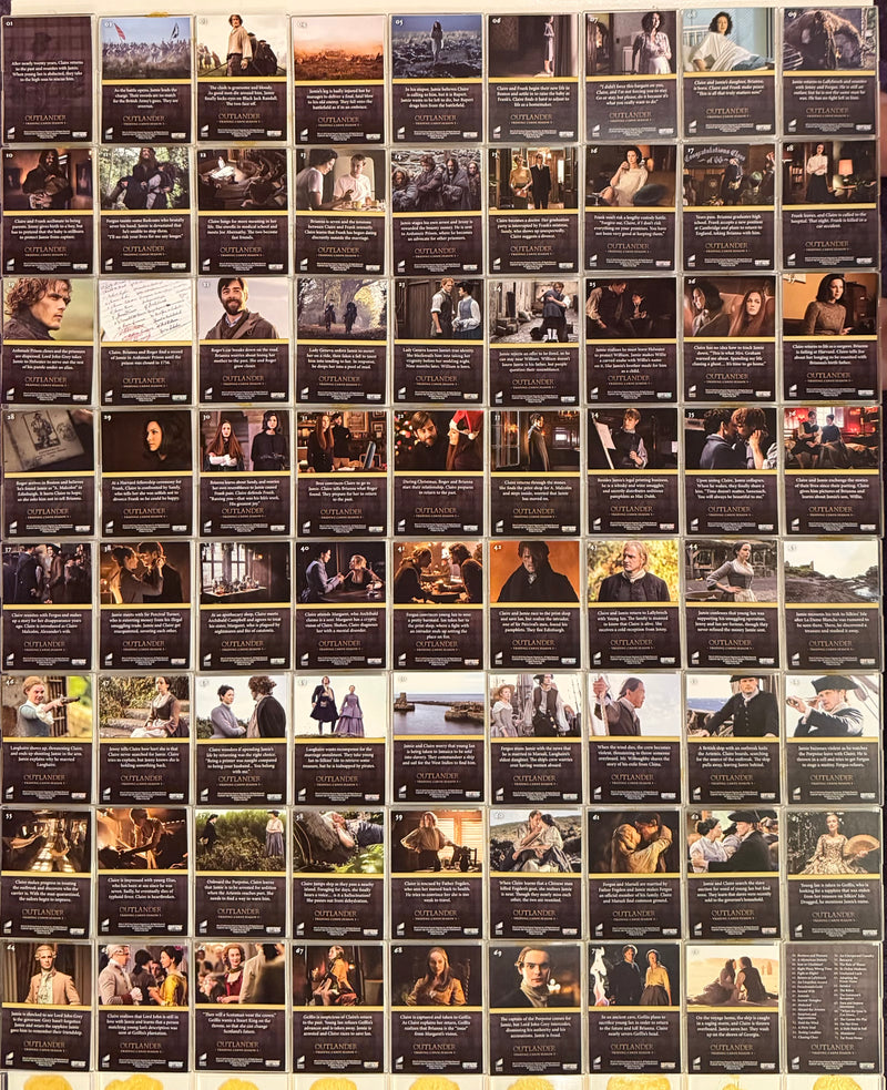 Outlander Season 3 Canvas Parallel Base Trading Card Set (72) 2019