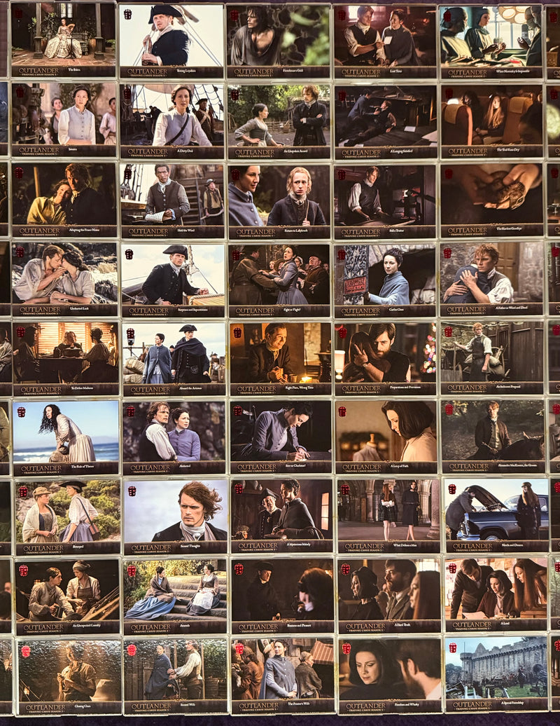 Outlander Season 3 Red Fraser Seal Foil Parallel Base Trading Card Set (72) 2019