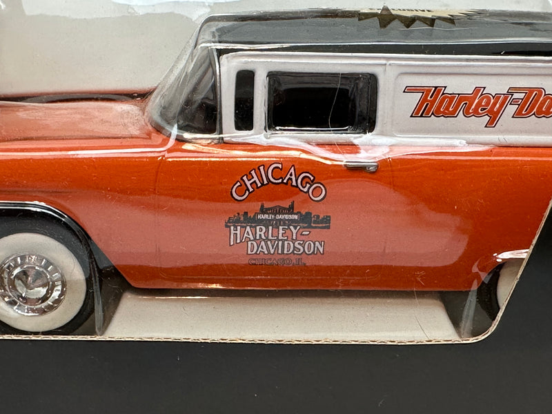 Liberty Classics Harley Davidson 1955 Chevy Sedan Delivery Chicago Bank 1:25 Die - TvMovieCards.com