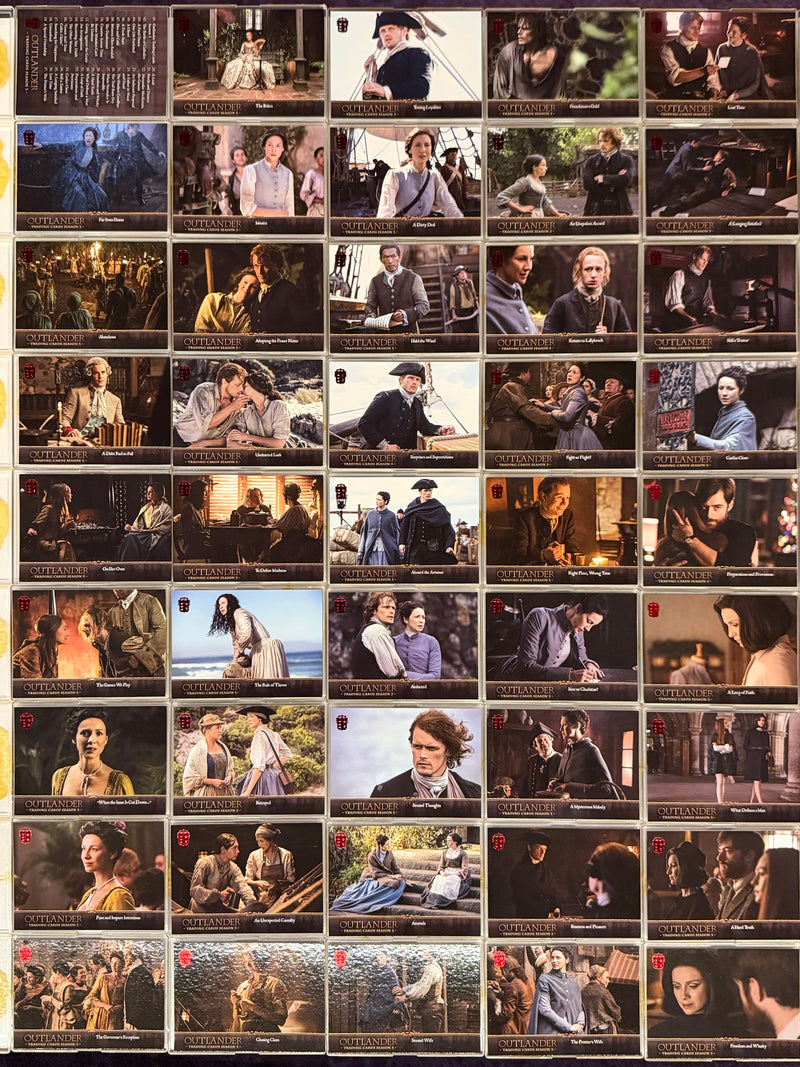 Outlander Season 3 Red Fraser Seal Foil Parallel Base Trading Card Set (72) 2019