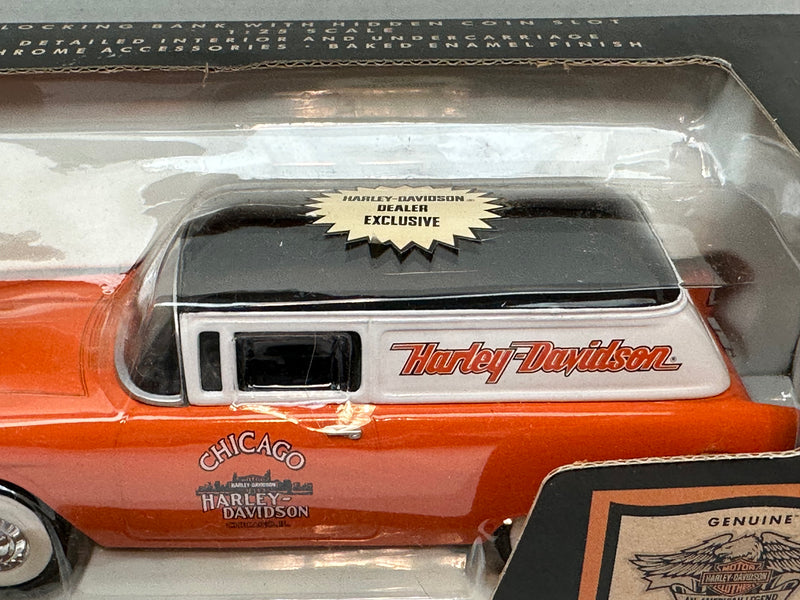 Liberty Classics Harley Davidson 1955 Chevy Sedan Delivery Chicago Bank 1:25 Die - TvMovieCards.com