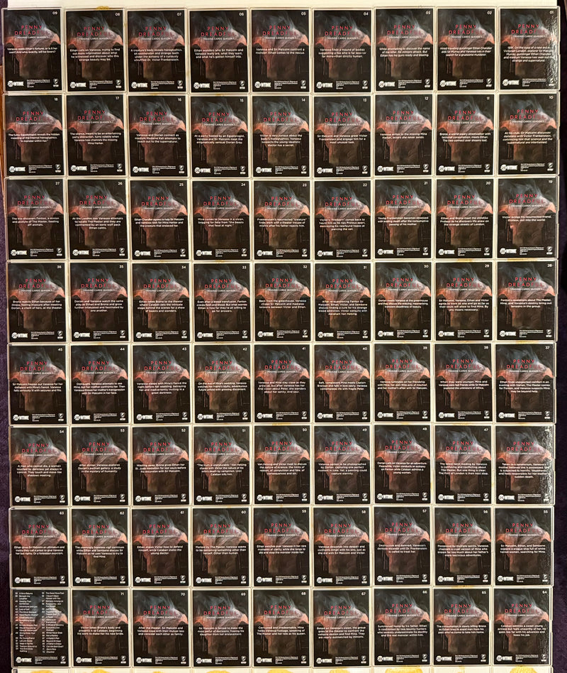 2015 Penny Dreadful Season One Silver Foil Parallel Base Trading Card Set (72)