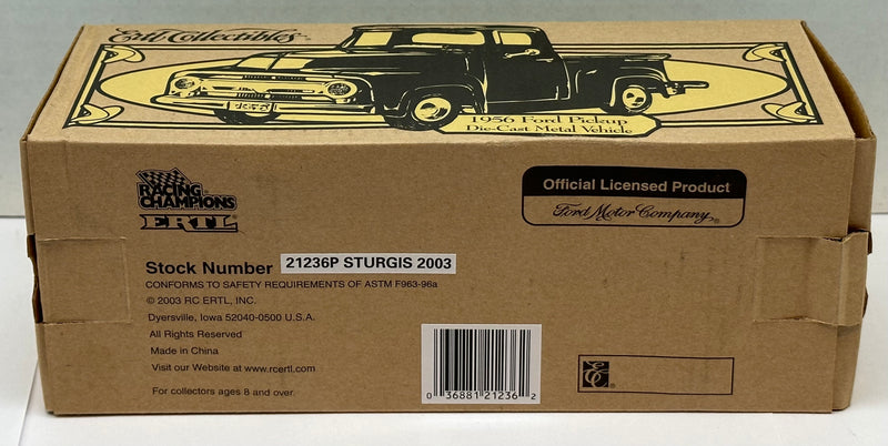 2003 Ertl 1956 Ford Pickup Truck 63th Annual Sturgis 1:25 Diecast Bank   - TvMovieCards.com