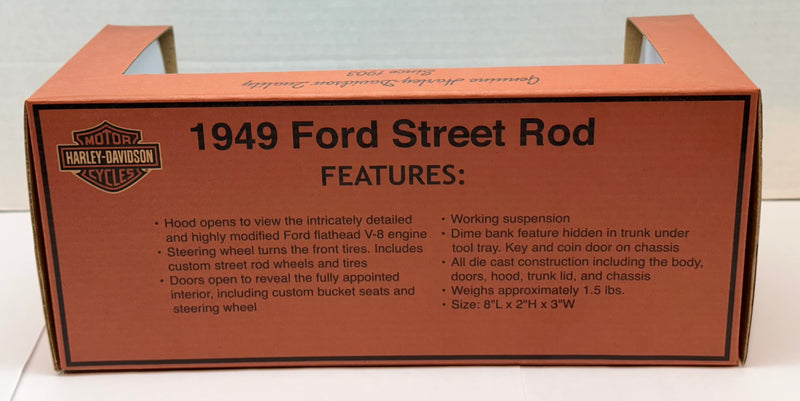 Liberty Classics Harley Davidson 1949 Ford Street Rod Bank 1:25 Diecast   - TvMovieCards.com