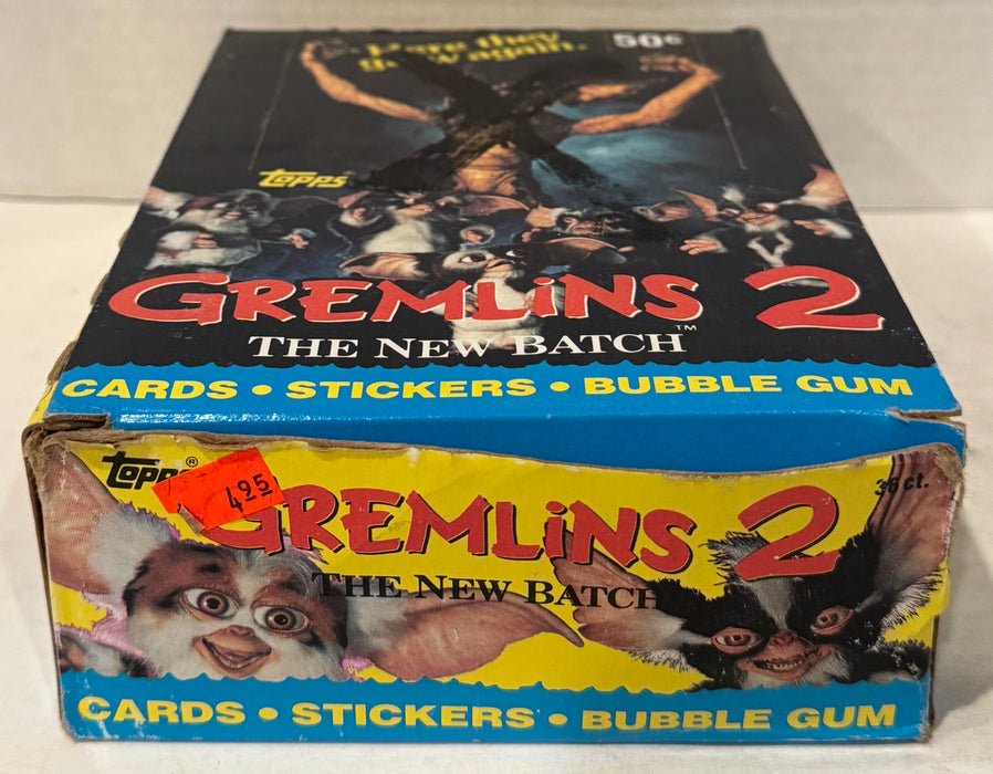 1990 Topps Gremlins 2 Movie Vintage FULL 36 Pack Trading Card Wax Box - TvMovieCards.com