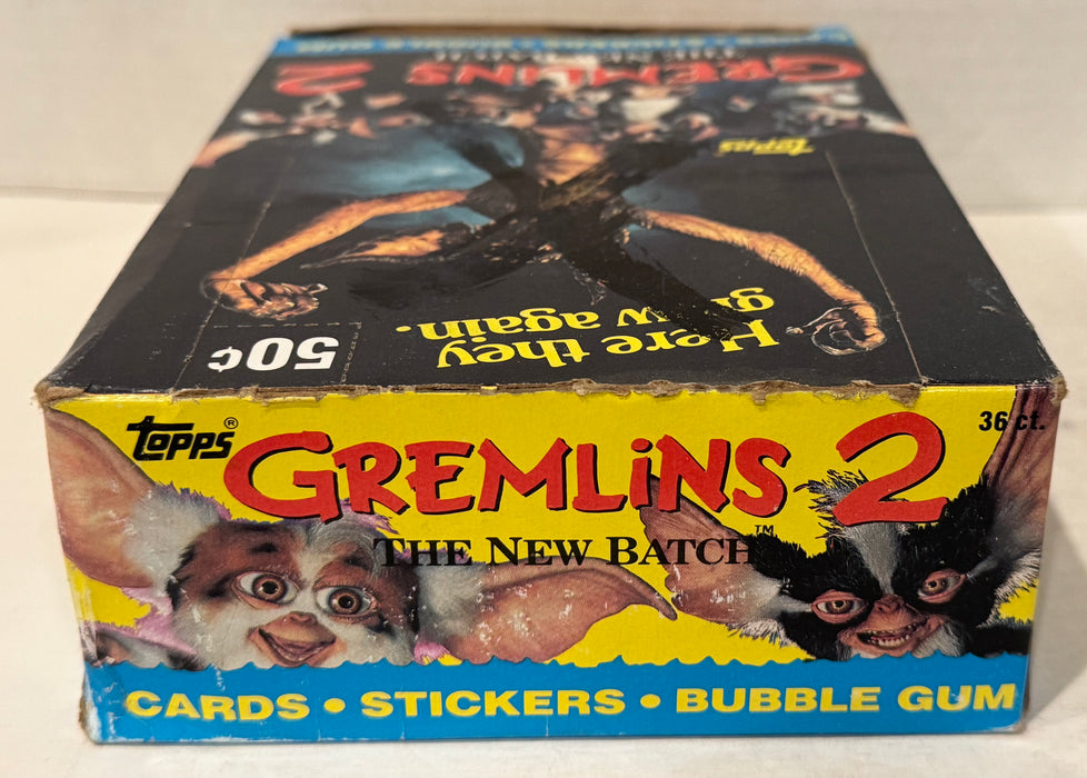 1990 Topps Gremlins 2 Movie Vintage FULL 36 Pack Trading Card Wax Box - TvMovieCards.com